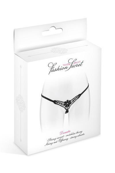 Трусики-стринги с доступом Fashion Secret DANUTA Black Sex Aura Киев - изображение 3