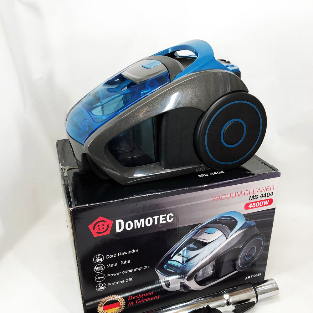 Звичайний пилосос для дому Domotec, Колбовий безмішковий потужний пилосос з миючим контейнером UA-46 Львів - фото 4