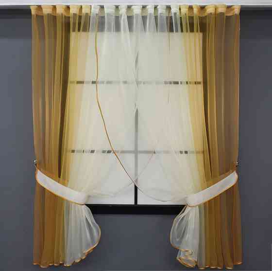 Кухонные шторки VR-Textil № 106к органза 