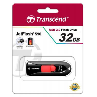 USB флеш накопитель Transcend 32GB JetFlash 590 USB 2.0 (TS32GJF590K) Винница - изображение 5
