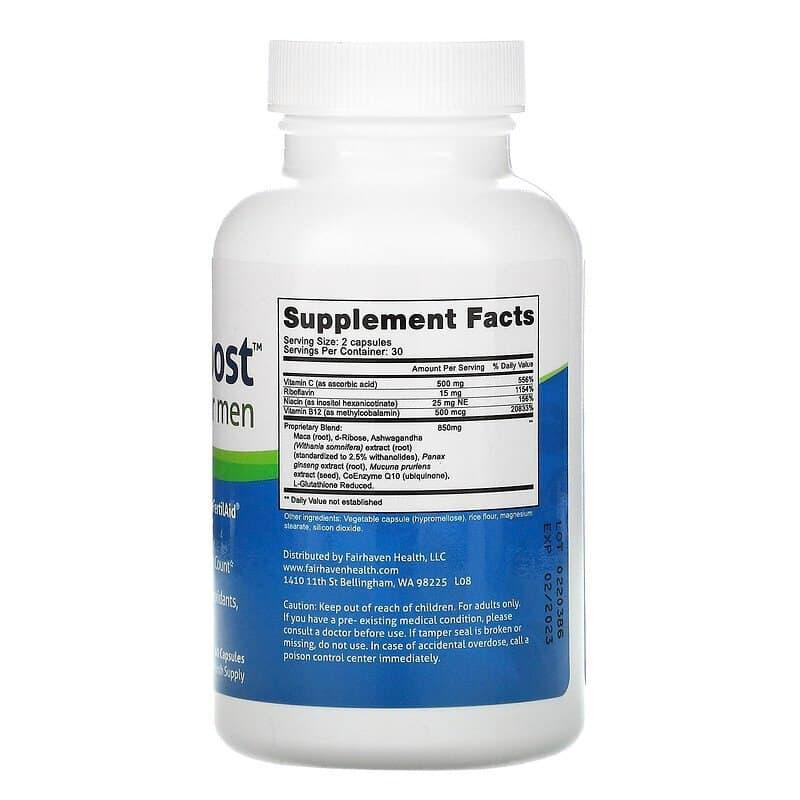 Витамины для мужчин Fairhaven Health CountBoost 60 капсул Киев - изображение 4