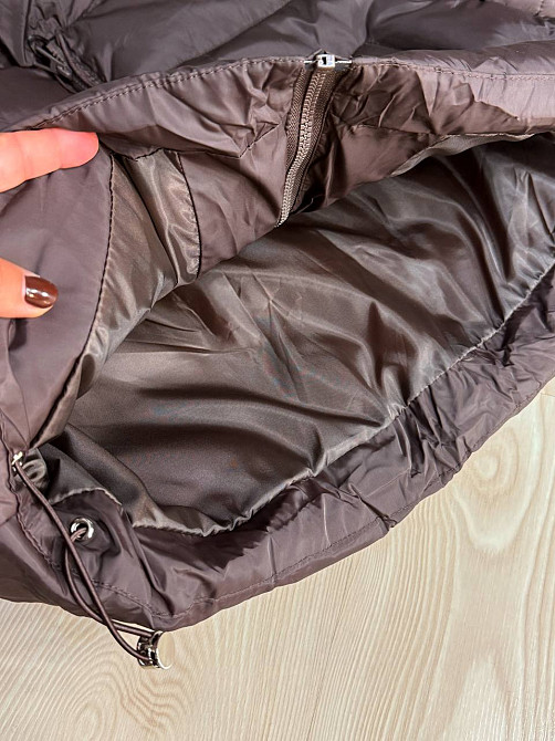 Куртка жіноча Lady Yep 10043 коротка на блискавці з коміром коричнева, коричневий, 42 Київ - фото 13