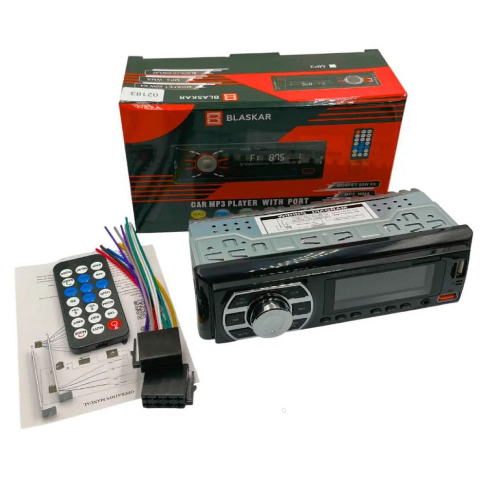 Автомагнітола 1DIN Blaskar BL-02183 (Bluetooth/2USB/MicroSD/AUX/FM) RGB підсвітка + пульт Харків - фото 9