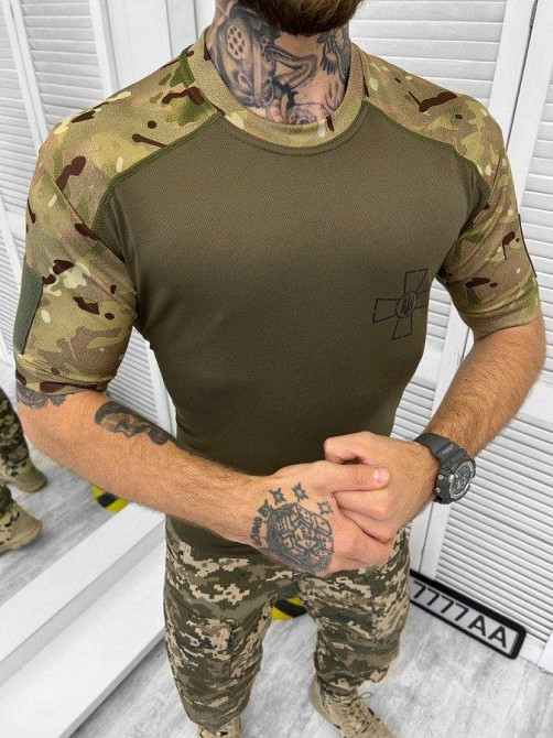 Футболка олива мультикам experience ЛГ7165 Одесса - изображение 1