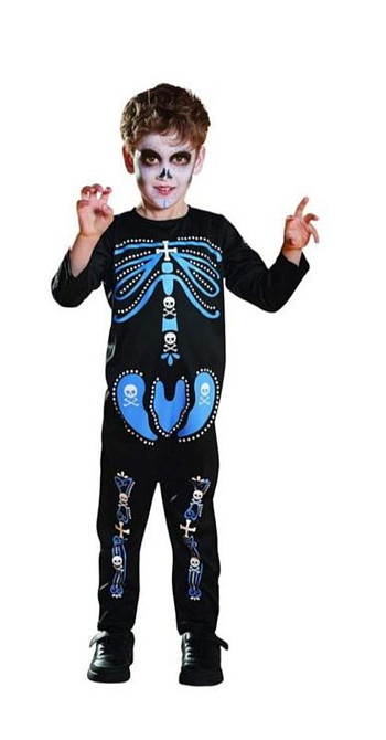 Дитячий костюм Король Скелетів на Хелловін розмір 1-2 роки чорний Київ - фото 3