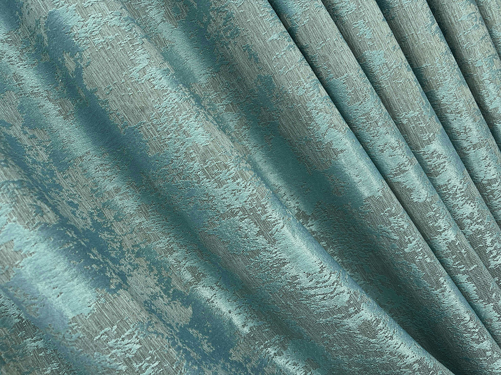 Комплект готовых штор VR-Textil Жаккард Sultan YL № 1292ш Бирюзовый 130×250 см 2 шт (39-0076) Киев - изображение 6