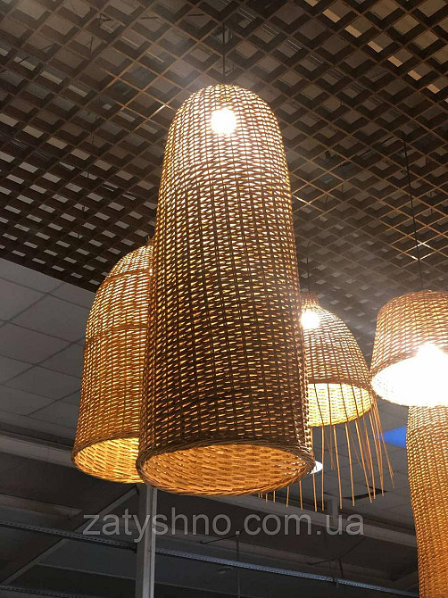 Висока плетена люстра | Київ - фото 5