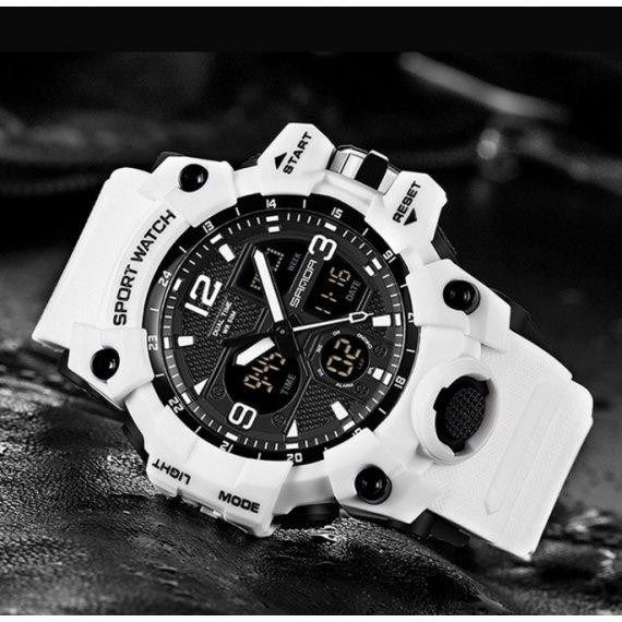 Чоловічий наручний годинник Sanda Snow (Білий) Київ - фото 6