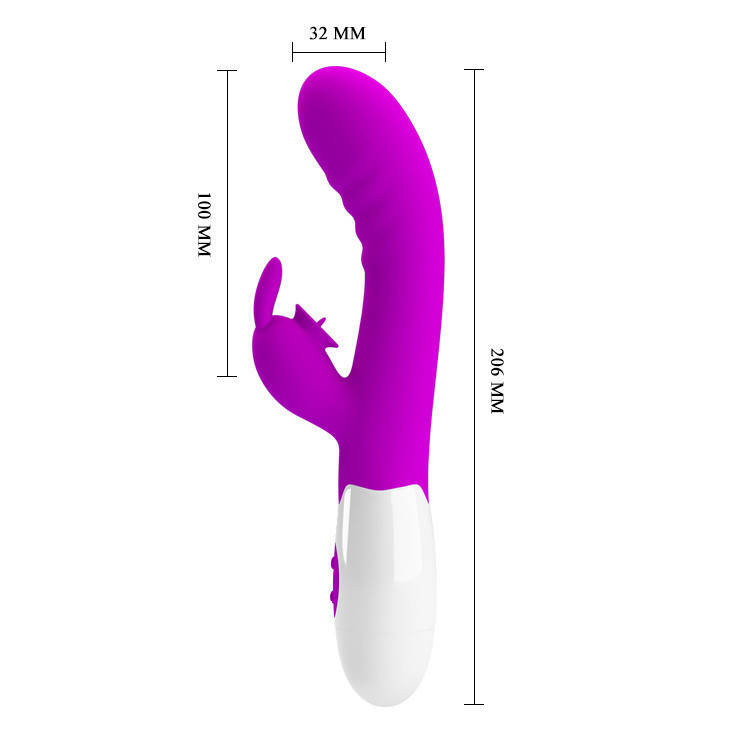 Вибратор - Pretty Love Cerberus Licking Vibrator Purple Sex Aura Киев - изображение 9