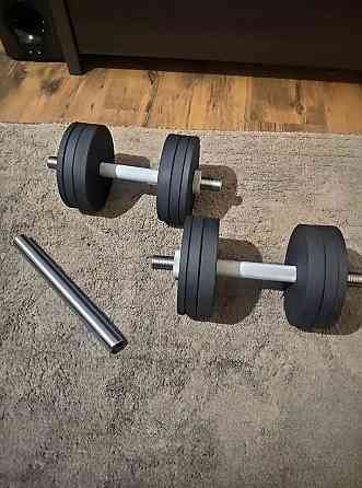 Гантелі набірні 2 по 34 кг Гантелі, гирі, штанги та диски металеві з порошковим фарбуванням Київ