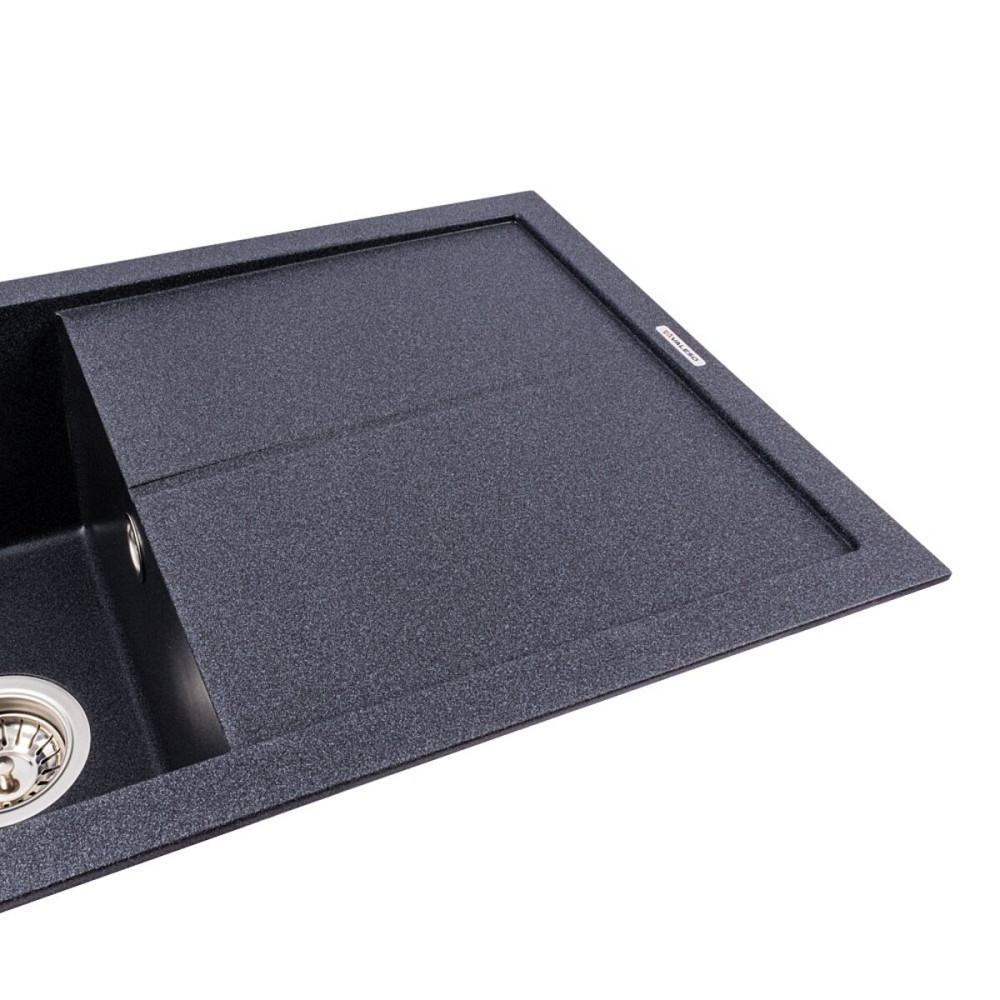 VALESO Гранітна мийка для кухні VALESO SOLID 7843 матова Карбон Киев - изображение 3