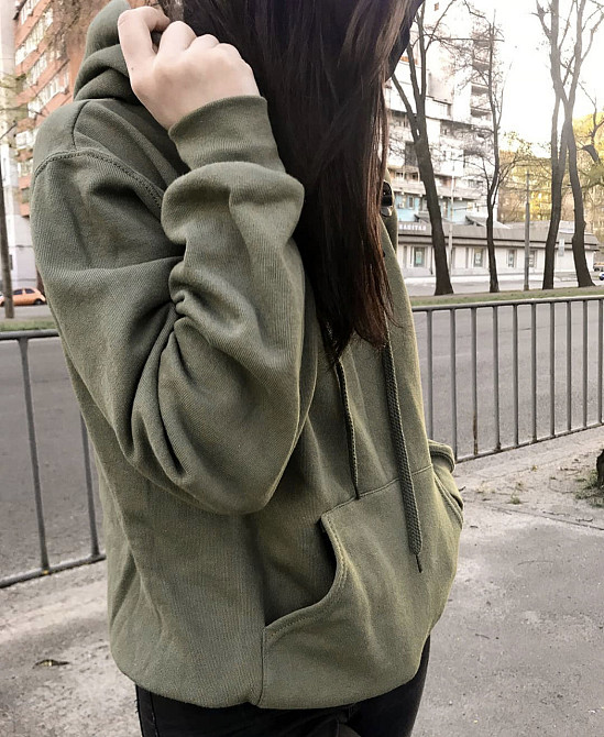 Чоловіча/Жіноча толстовка з капюшоном і кишенею спереду/худі/балахон Чернівці - фото 1