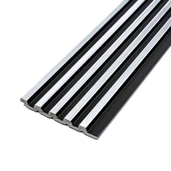 Рейка декоративная PS 2900х115х12мм Черный с серебром SW-00002133 Киев