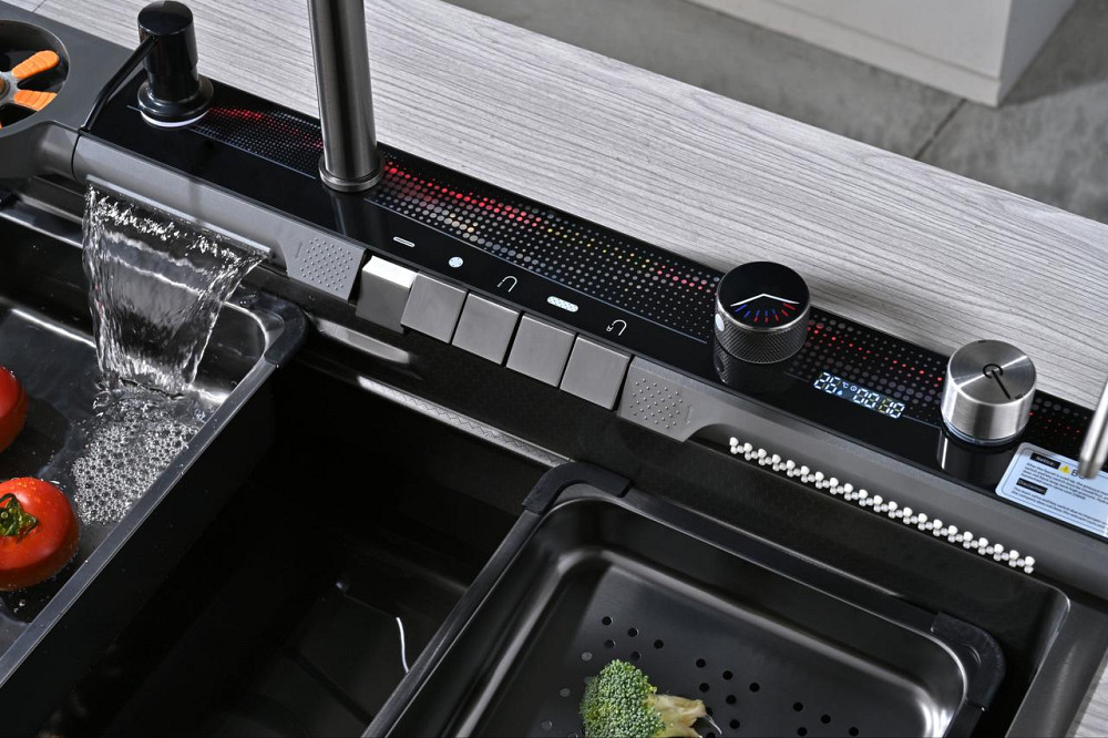 Кухонная раковина водопад Willda,кухонная мойка водопад темно-серая 75х46х22 (121317286) Киев - изображение 5