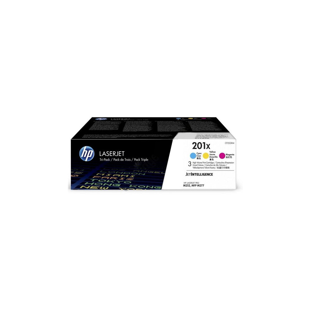 Картридж HP CLJ 201X CYM (CF401X,CF402X,CF403X) Tri-Pack (CF253XM) Киев - изображение 1