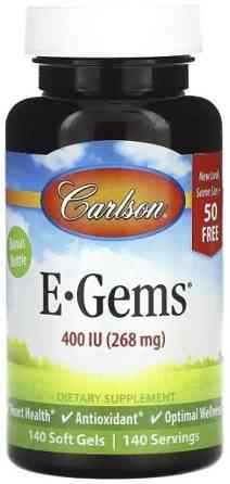 Вітамін Е Carlson E-Gems 268 мг (400 МО) 140 капсул Київ