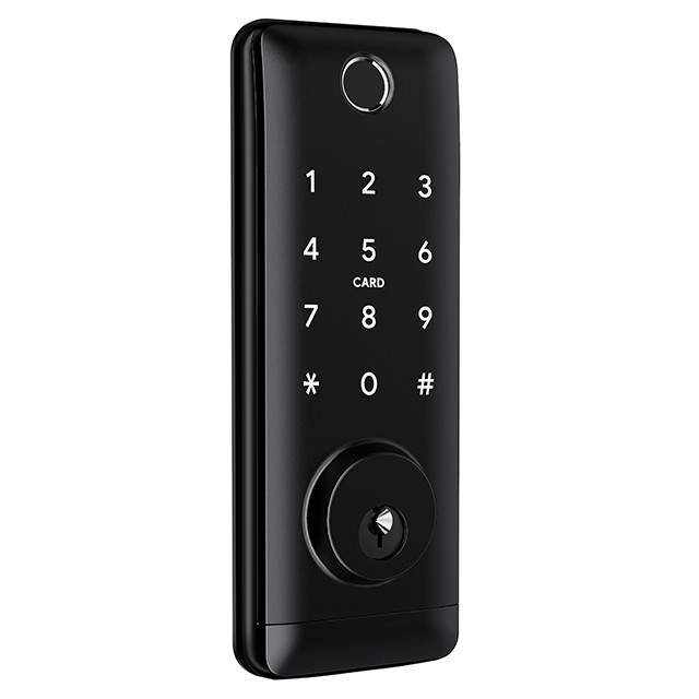Умный дверной биометрический замок SEVEN LOCK SL-7764BF black Киев - изображение 1