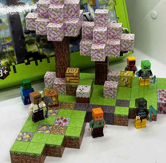 128шт+6шт Магнітний конструктор Minecraft майнкрафт на магнітах Київ