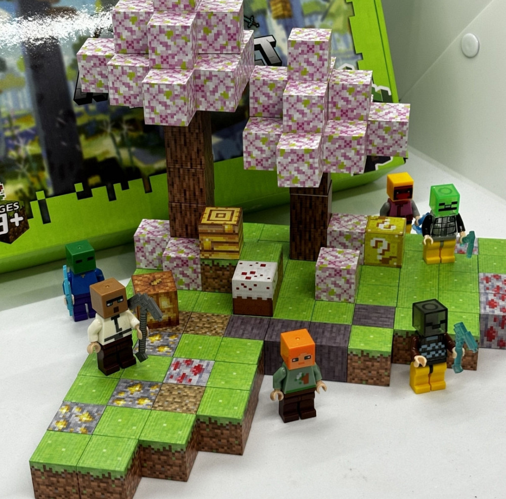 128шт+6шт Магнітний конструктор Minecraft майнкрафт на магнітах Київ - фото 4