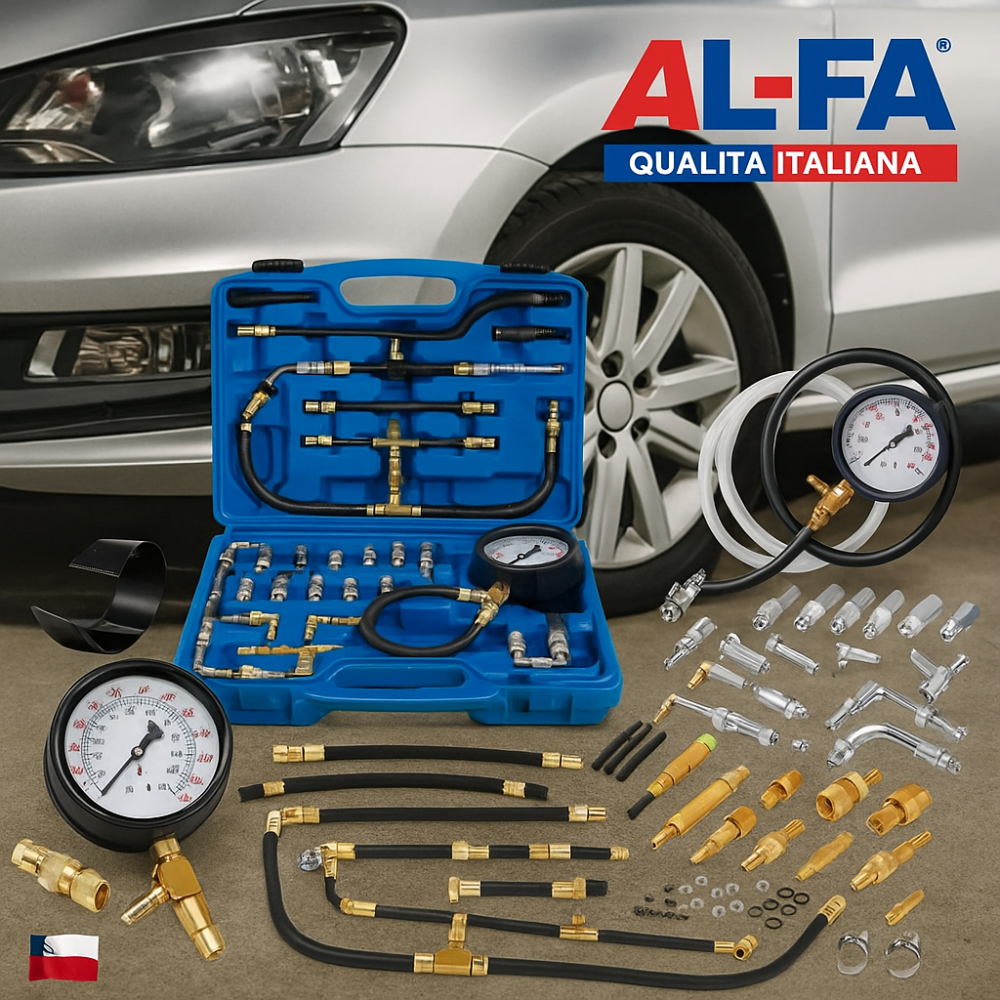 Набір для вимірювання тиску палива ALFA тестер тиску палива універсальний для авто інжекторних двигунів Львів - фото 1