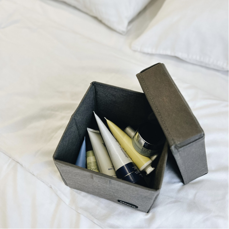 Органайзер коробка для дрібниць XS з кришкою 17х17х16 см (Сірий) Суми - фото 3