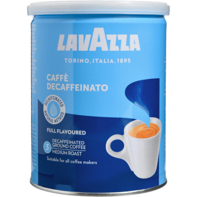 Кава Lavazza Dek мелена без кофеїну 250 г ж/б (8000070011052) Вінниця - фото 1
