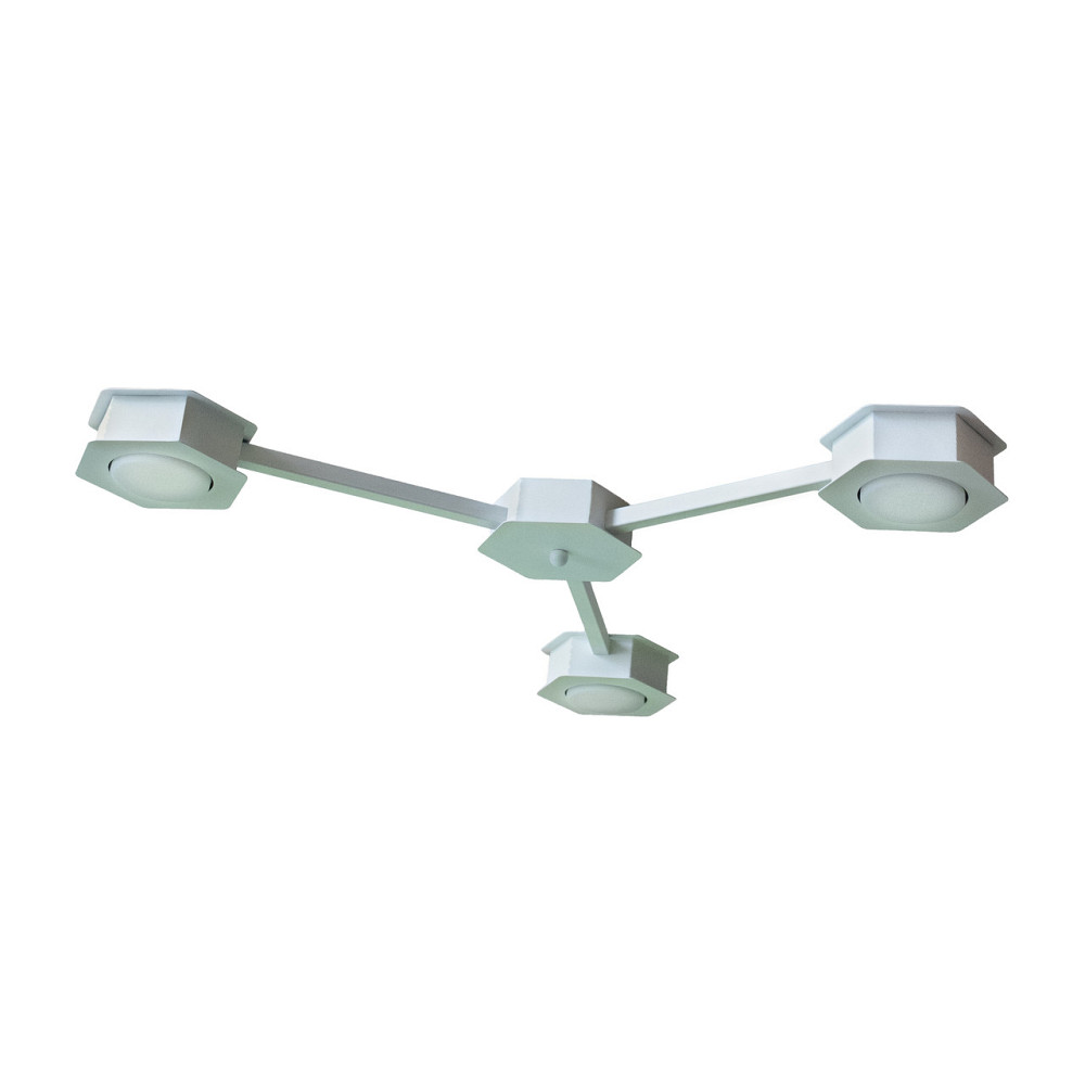 Люстра потолочная MSK Electric Space на три плафона под лампы GX53 белая NL 13040-3 WH Одесса - изображение 2