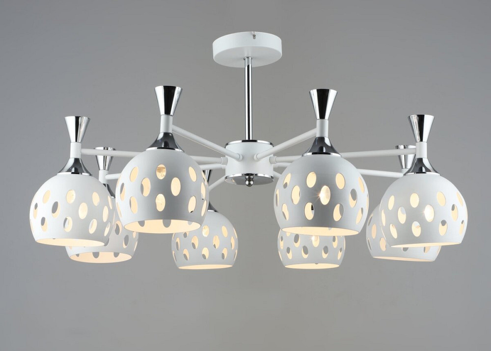 VALESO Люстра металева у вітальню VALESO B N6099/8 WT+CR Київ - фото 1