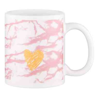 Чашка Ardesto Hello, 330мл, кераміка, біло-рожевий (AR3048WP) Винница