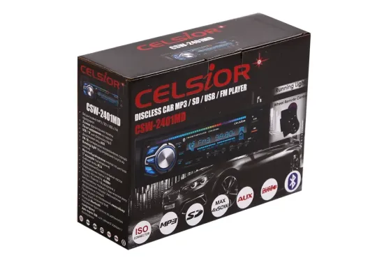 Автомагнітола Celsior CSW-2401MD RGB BT/USB+USB Charge/ISO/доп. розємним паном./ПДУ на кермо Вінниця