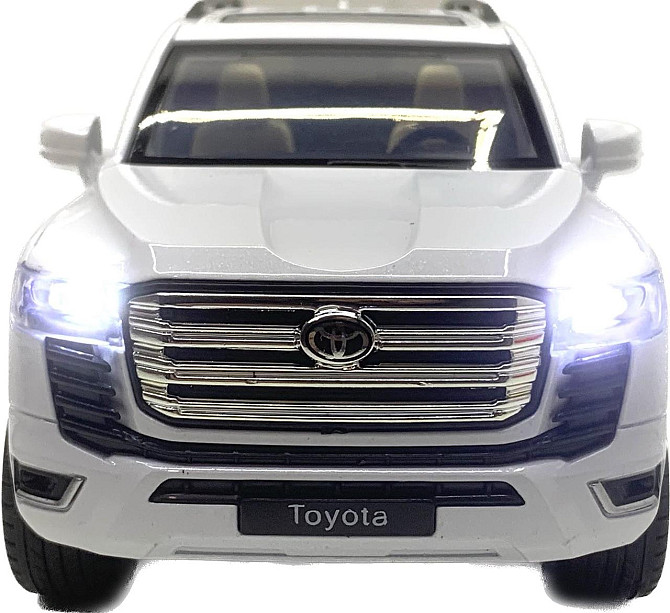 Машина Автосвіт Toyota Land Cruiser 300 інерційна відчиняються двері капот багажник 20 см Біла (AP-2007) Чернігів - фото 2