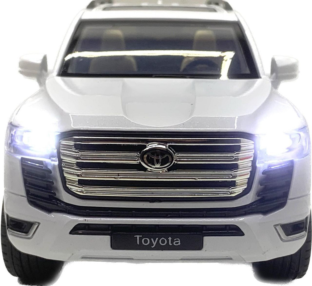 Машина Автосвіт Toyota Land Cruiser 300 інерційна відчиняються двері капот багажник 20 см Біла (AP-2007) Чернигов - изображение 2