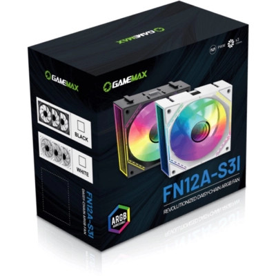 Кулер для корпуса Gamemax FN12A-S3I-W Винница - изображение 9