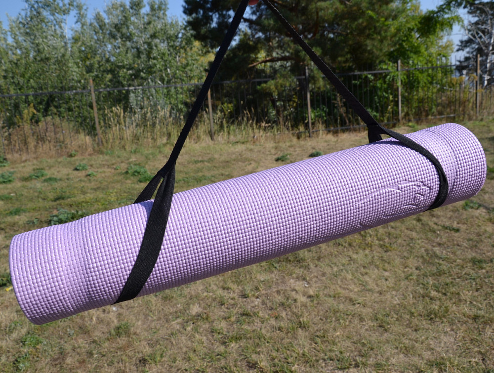 Килимок для йоги та фітнесу PowerPlay 4010 PVC Yoga Mat Лавандовий (173x61x0.6) Кам'янське - фото 9