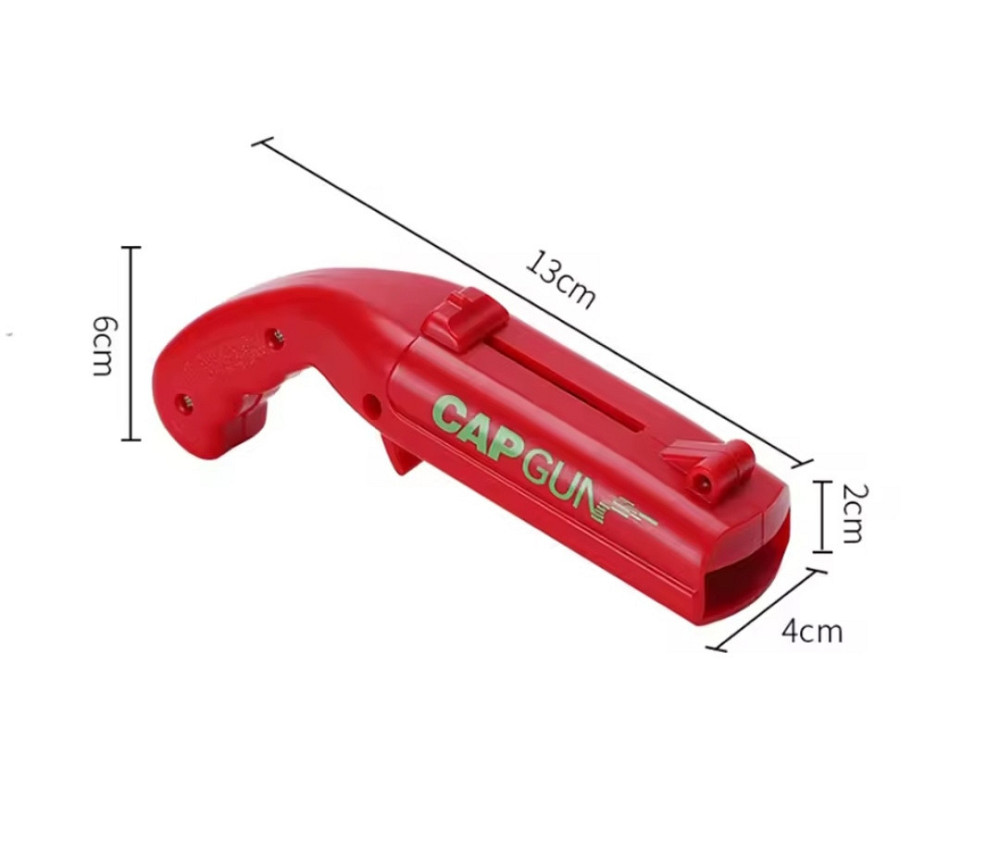 Открывалка - пистолет для бутылок 13 см красный Киев - изображение 5