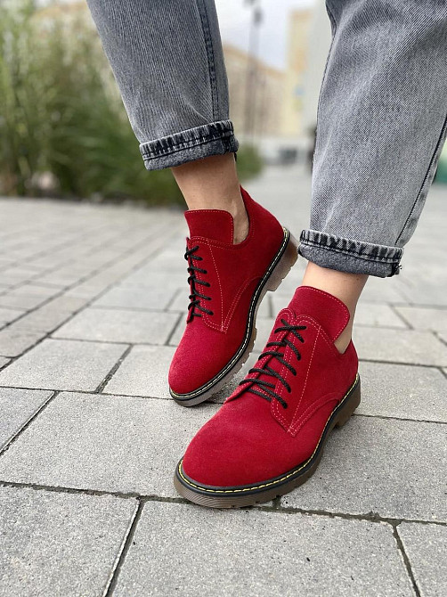 SOTHBY'S Туфлі жіночі Sothby 's червоні замша натуральна 37р.-24см. 38р.-24.5см. (M-373) (3115) Коломыя - изображение 8