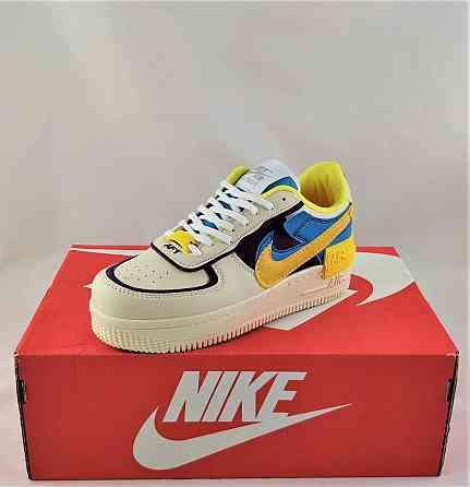 Кроссовки Nike Force Белые Женские Найк Разноцветные Форсы Shadow (размеры: 37,39) Видео Обзор Днепр