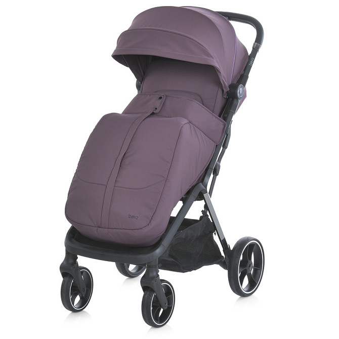 Коляска дитяча El Camino BEYA Vintage Plum прогулянкова з чохлом для ніжок у комплекті Фіолетова (ME 1127-B) Чернігів - фото 2