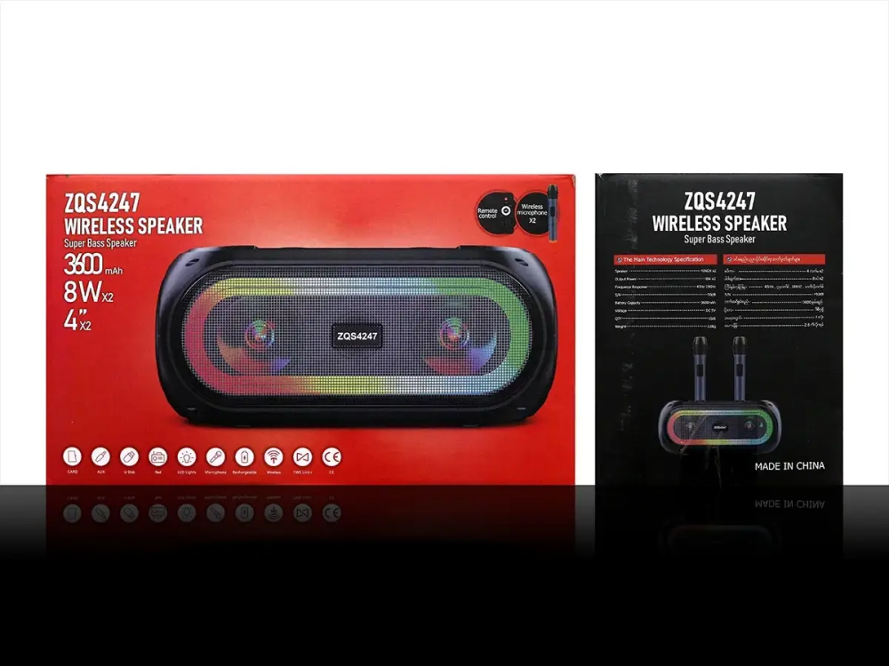 Колонка музична портативна Bluetooth ZQS4247 7978 (8) Одесса - изображение 3