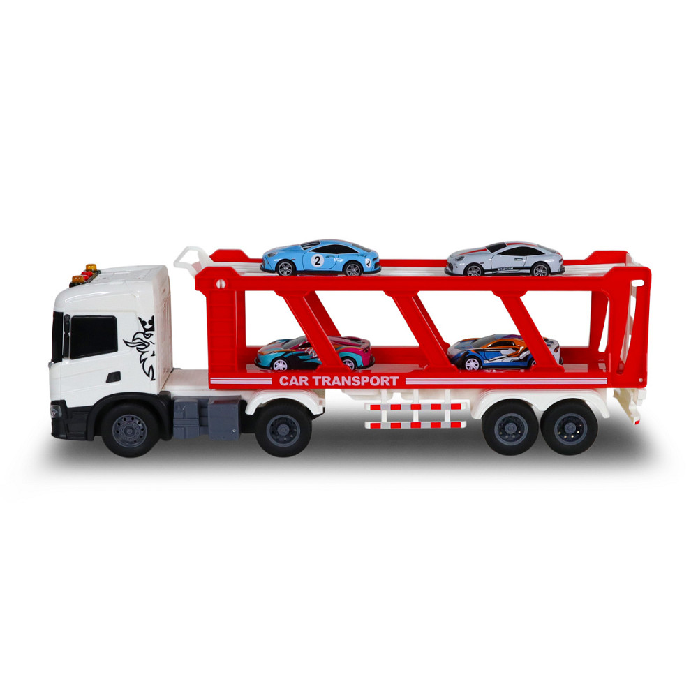 Ігровий набір серії Large Truck – Автоперевізник Scania (4 машини, світло, звук) Дніпро - фото 2