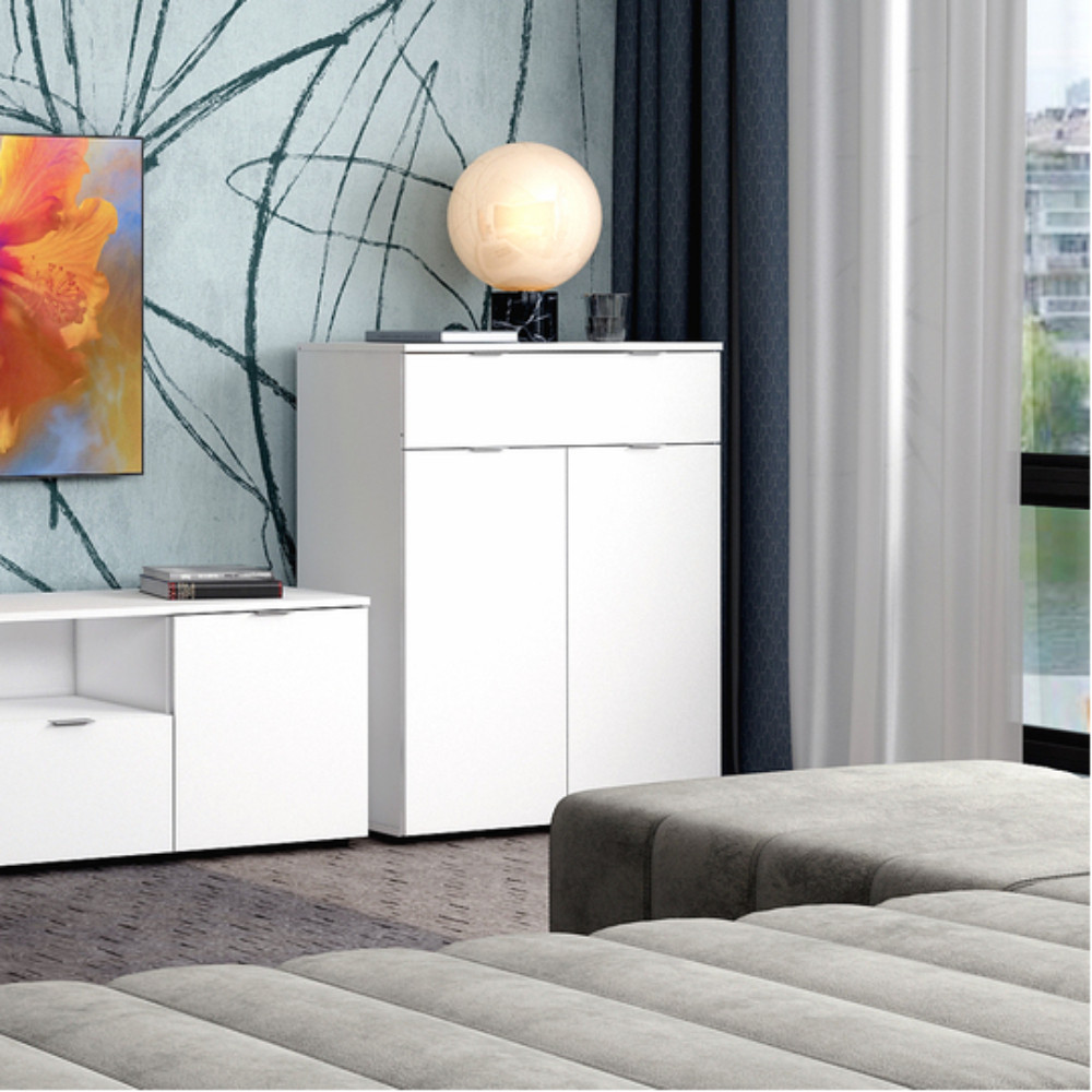 Комод в гостиную Doros Рон 2 80х38х100 см Белый (DRS-011294) Днепр - изображение 1