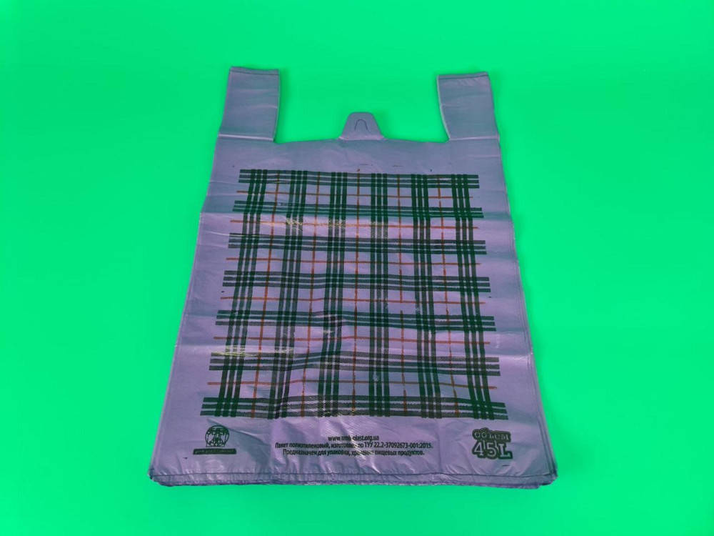 Пакет 40х60 "Клітка" Фіолетовий (50 шт.) Харків - фото 1
