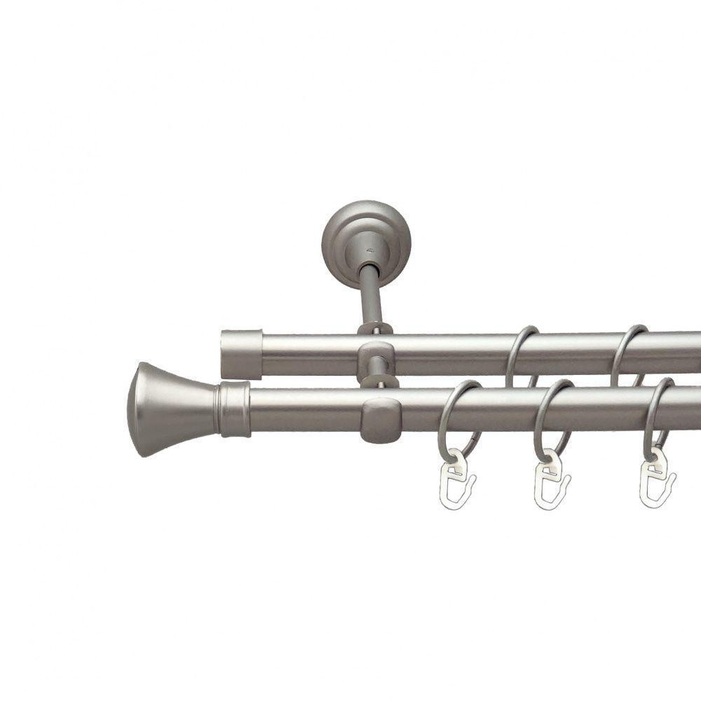 Карниз Orvit Люксор металевий однорядний ретро Сатин 25 мм 300 см (00-00011214) Львів - фото 1