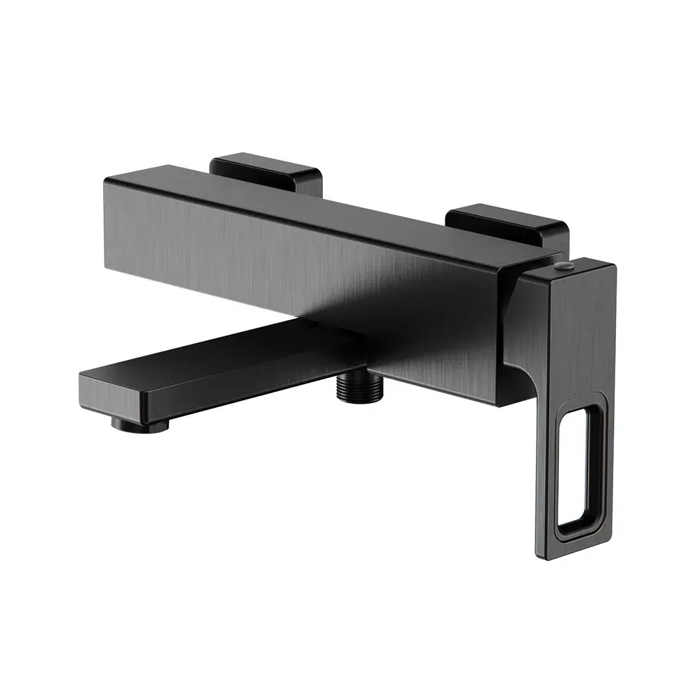 Змішувач для ванни з душовим гарнітуром GAPPO G3217-9 графіт Київ - фото 2