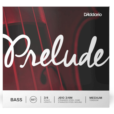 Струны для контрабаса D'Addario Prelude Bass String Set 3/4 Scale Medium Tension (J610 3/4M) Винница - изображение 1
