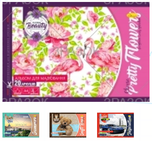 Альбом для малювання "Апельсин", 20 арк., 120 г/м2, скоба з перф.  АМП-С-20, шт Київ - фото 1