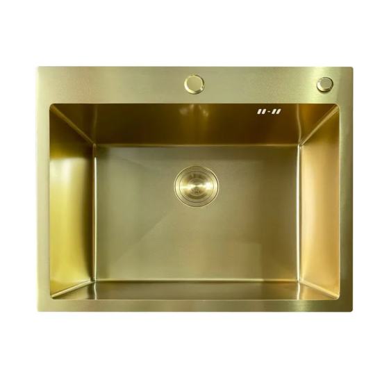 Мийка Mixxus MH6050 Micro Decor з нержавіючої сталі матове золото (3.0/0.8) Харків