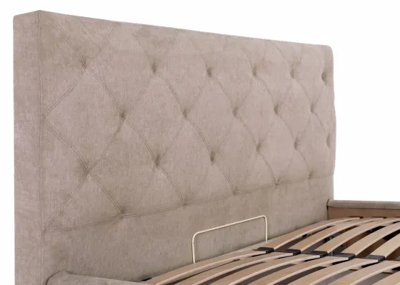 Кровать Двуспальная Bristol Comfort 160 х 190 см Мисти Mocco С подъемным механизмом и нишей для белья Мокко Киев