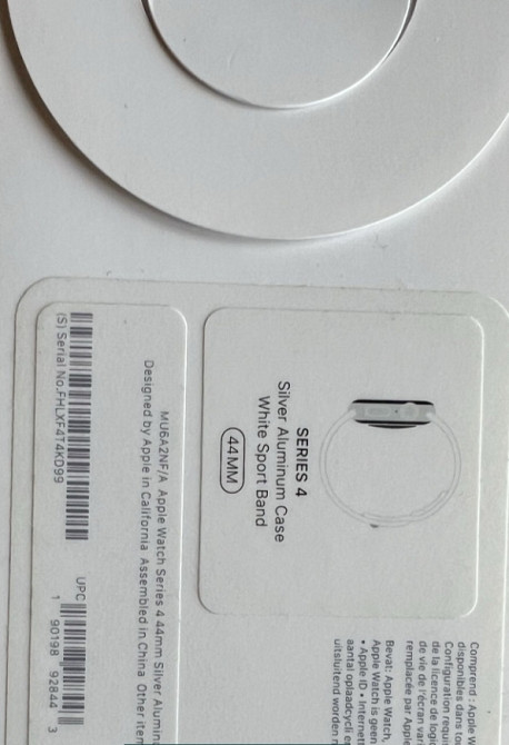 Смарт -Часы Apple Whatch Series 4 (44 mm) Silver Aluminum Case with White Sport Band Київ - фото 7