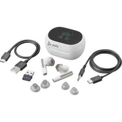 Навушники Poly Voyager Free 60+ Earbuds + BT700A + TSCHC White (7Y8G5AA) Вінниця